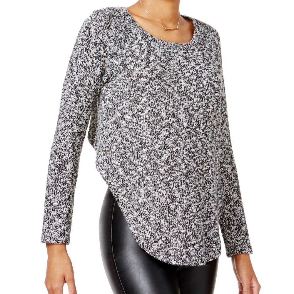 Chelsea Sky Asymmetrical Knit Sweater XL